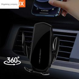 FTiEUX Gravity Car Holder para teléfono móvil iPhone 13 12 11 Car Air Vent Mount Clip Soporte para teléfono celular Soporte para Samsung Universal