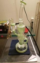 Bong en verre de couleur FTK Fab eggTorus klein recycleur plate-forme pétrolière dab rig ball rig bong graine de vie copie perc exoshpere hitman zob smoking8333061