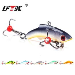 Leurre de pêche sur glace FTK 15g 20g 30g 5 couleurs appât d'hiver leurre dur hameçons de pêche à la carpe équilibreur pour appâts de pêche plomb Jigging T191016193o