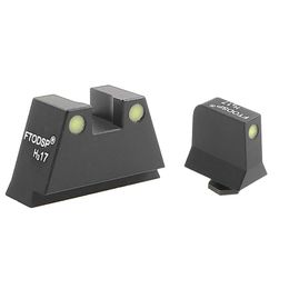 FTODSP pistolet optique de Vision nocturne vue mécanique lueur lumineuse verte pour les modèles Glock 17-39
