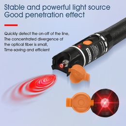 FTTH Fiber Optic Cable Tester Láser Pen 1/10/20/30/50MW Localizador de falla visual SC/FC/ST 2.5 mm VFL 5-50 km de rango