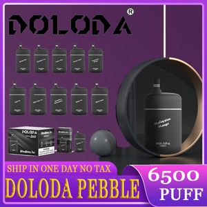 FU Original Doloda Pebble 6500 Puff 6500 Puffs E-cigarette jetable Caractéristiques de 13 ml Vape 0/2/3/5% 500mAh Batterie intégrée Associée 10 saveurs Disponible