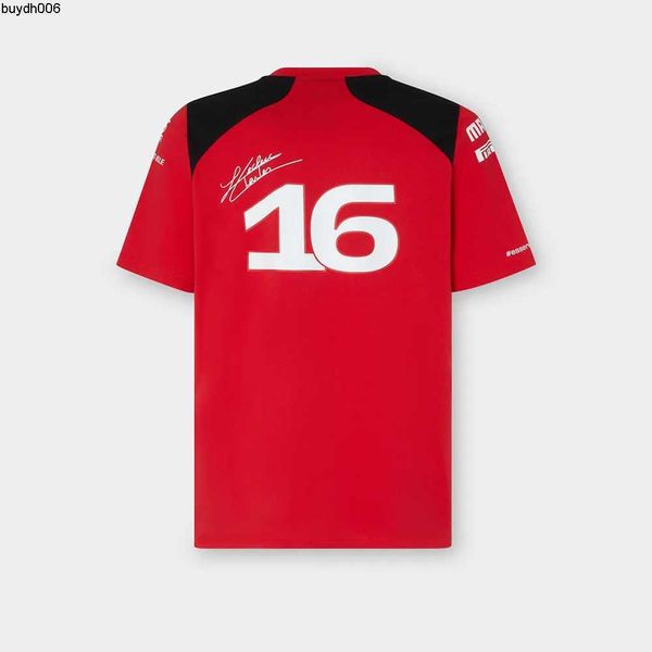 Fu7p 2023 Camiseta de manga corta para hombre de verano Camisetas F1 Racing Team New Ferra Suit Spanish Sainz 55 Cuello redondo Personalizado Id personalizado Top de gran tamaño Kgjc
