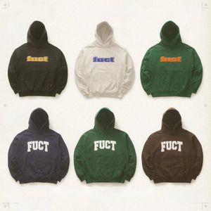 FUCT Oversize Lâche Casual Hommes À Capuche Mode Haute Qualité À Manches Longues Sweat À Capuche Y2k Harajuku Streetwear Survêtement 240123