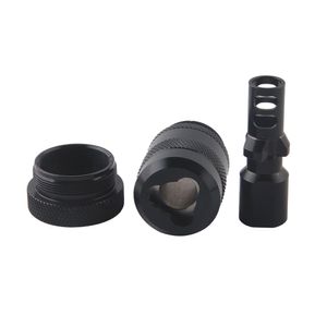 Filtre à carburant 3 Lug Trilug Mount Piston en acier inoxydable à détachement rapide 1-3 / 16x24 Adaptateur TPI Tri Lug 1.375x24 pour 9mm .30