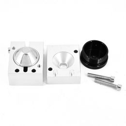 Brandstoffilter Baffle Cone Cup Guider Aluminium Jig Boor Armatuur Kit voor 1.25Inch OD Baffles cups 1.45 inch OD Eindkap