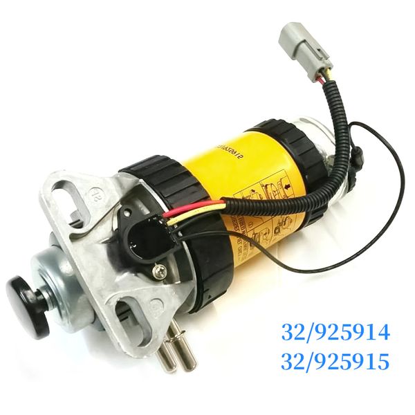 Filtro de combustible Bomba de presión manual/Conjunto eléctrico 32/925914 32/925915 Separador de agua de combustible del motor diesel para JCB