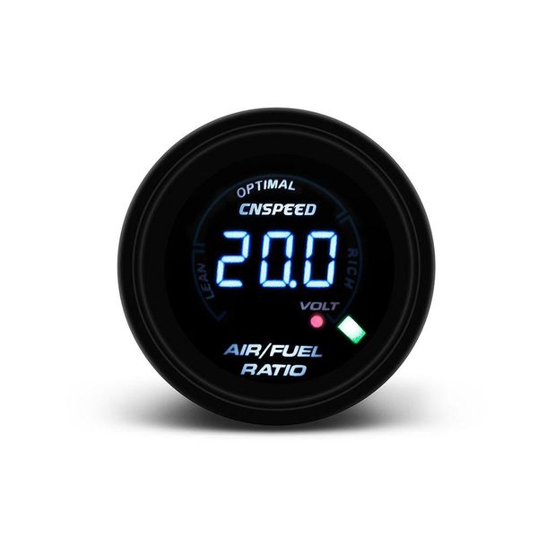 Jauges de carburant Cnspeed 2 pouces 52mm LED voltmètre numérique jauge compteur rapport d'air de course avec livraison de baisse légère motos mobiles DH7O1