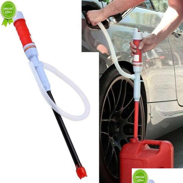 Pompe à carburant Nouvelle pompe de transfert d'huile liquide alimentée à l'eau électrique voiture extérieure véhicule carburant gaz aspiration livraison directe Automobiles Motorcycl Dhacw