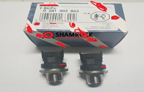 Sensor de presión de riel de combustible regulador común OEM 0281002863314014A400 para Hyundai Accent AVEGA Kkia AGE BORREGO CARENS SOUL 2PCS1174320