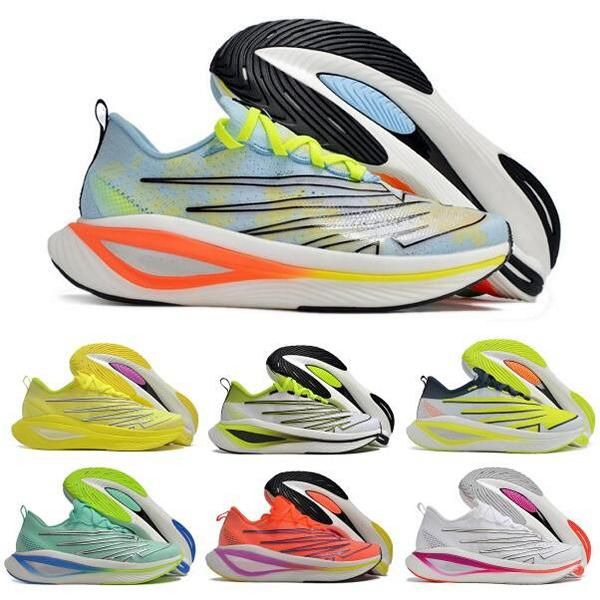 Fuelcell RC Elite V2 Chaussures de course Hommes Femmes Noir Vibrant Spring Glo Rose Ciel Bleu Deep Violet 2023 Zapatos Man Baskets Sneaker Taille 5.5 - 12