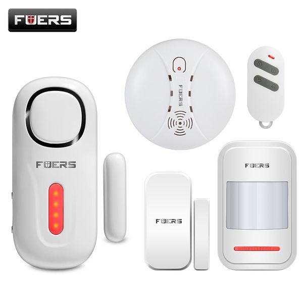 Fuers 120db sans fil porte/fenêtre entrée sécurité antivol capteur alarme PIR magnétique Smart Home Garage système avec télécommande