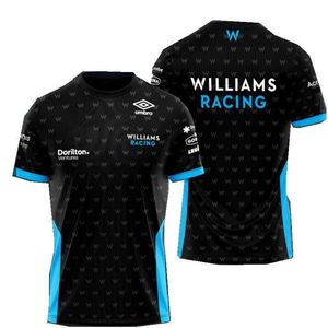 Fuiw 2023 Formula One Camisetas de moda para hombre F1 Racing Team Summer 3d Printing Williams Fans Casual Comfort Transpirable Cuello redondo Top Ropa grande 6xl