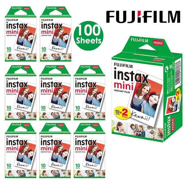 Fujifilm Instax Mini Film White Edge 10 -100 Feuilles de film PO PAPIER POUR FUJI INSTANT PO CAMER