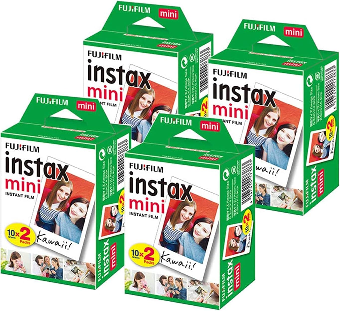 Fujifilm Instax Mini Instant Camera Film 20 40 80 Sheets Capture Memories White Edge Paper för Fuji Mini 7+ 7C 7S 8 9 11 25 50S 70 90 40 Mini HK EVO LIPLAY KT SP-SP-2 KAMERA