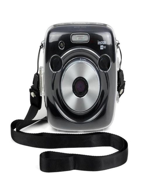 Fujifilm Instax Square SQ10 étui en cristal pour appareil photo sangle transparente sac à bandoulière protecteur Film instantané coque d'appareil photo Cover3989407