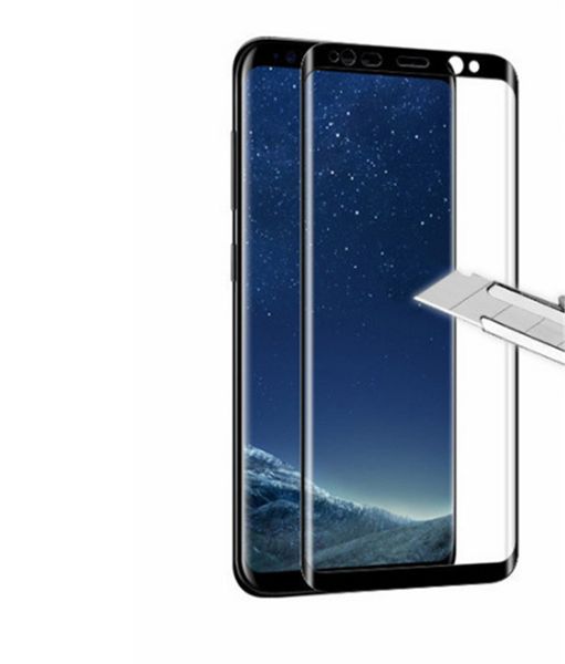 Verre à bord incurvé pour Samsung S9 Note 9 S10 Liquid Dispersion Tech