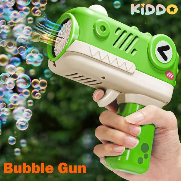 Full automatique Bubble Gun Electric Machine Bubbles Magic Bubble pour la salle de bain Summer Outdoor Toys Childrens Day Cadeaux 240417