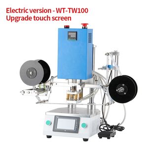 Volledige automatische hot-painting Foly Stamping Machine 220V/110V Automatisch stempelapparaat Warmtepersmachine Elektrisch/pneumatisch voor DIY T-shirt hoed Logo-patroon