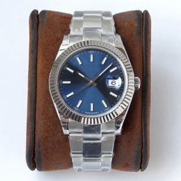 Reloj con movimiento de motor para hombre, completamente automático, ventana grande, fecha, resistente al agua, zafiro, cristal a prueba de arañazos, esfera de 41 mm, bolso maestro, acero inoxidable de calidad 316