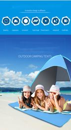 Tente ouverte entièrement automatique tourisme familial camping tente extérieure résistante aux UV 2-3 personnes WK898