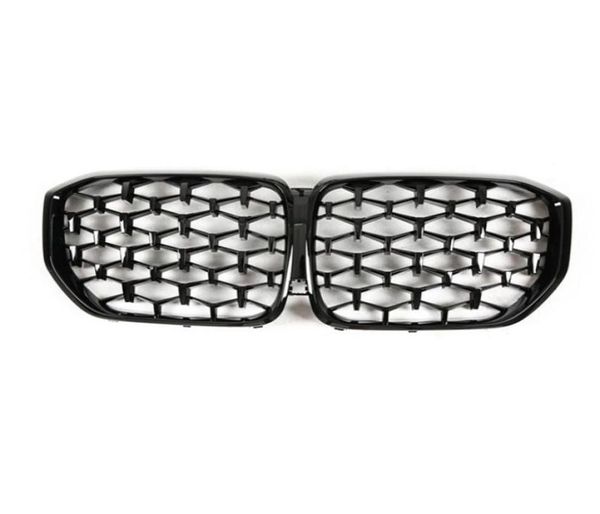 Rejilla de coche de diamante negro completo compatible con Bmw X5 G05 40i 2019IN Material ABS Conexión izquierda rejillas de riñón derecho grill6435066