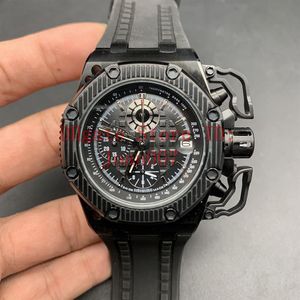 Volledig zwarte horloges Beroemd modern herenmodehorloge Casual heren VK quartz chronograaf sporthorloge 42mm267c