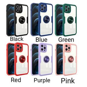 Full-Body Cases Armor Ring Cover Heavy Duty Dual Layer Protection Hybrid 3in1 Voor iphone13 12 11 X XR 7 8 SamsungGalaxyS21 ultra Plus FE A12 A02 A32 A52 A72 MOTO Xiaomi