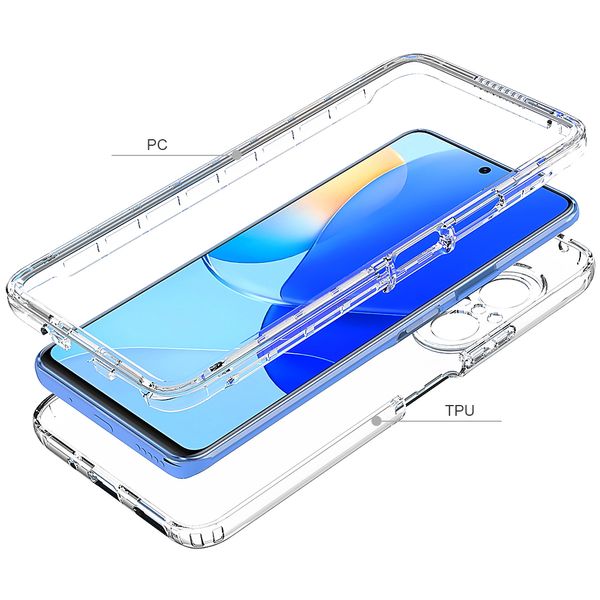 Cas clairs du corps complet pour Huawei Nova 9 SE Cas Honneur X7 X8 THAPPORT THUPER TPU TPU COUVERTURE DU TÉLÉPHONE NOVA 9SE FUNDA