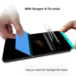 Película de hidrogel de cubierta de cuerpo completo para Samsung Galaxy S21 S22 S23 Ultra Front+Back Soft Screen Protector Nano Gel (no vidrio)