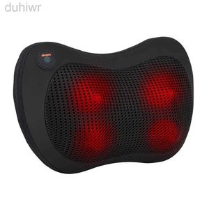 Volledige lichaamsmassager Back Neck Massager Auto Huis Cervical Shiatsu Massagekussen met dubbele roterende voor schouderpoten Taille elektrische massagekussen 240407