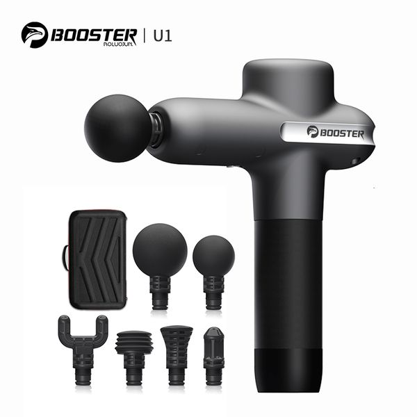 Massageador de corpo inteiro BOOSTER U1 Massage Gun Generation Back and Neck Deep Tissue Percussion Muscle Machine for Fitness Exercise 230804