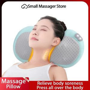 Full Body Massager Cervicaal massagekussen Nekschouder en rug Multifunctionele plug-in elektrische massagepad Verwarming Elektrische nekmassager Auto 230927