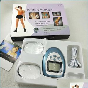 Masseur corporel complet FL Th￩rapie de choc corporel Face Slimming Stimation Masr Muscle Electro Mas Kit Portable Slim Equipment Y1018 En stock Dhkse