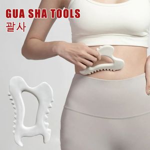 Masseur complet du corps Gua Sha Outils Guasha Masseurs de visage Céramique Gua Sha Grattoir Conseil pour lifting plus mince Réduit les gonflements Body Sculpting 231128