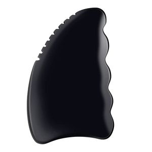 Full Body Massager GuaSha Gezichtsgereedschap Natuursteen Zwart Obsidiaan Schraapbord voor fysiotherapie en SPA Acupunctuurtherapie Spierpijnverlichting