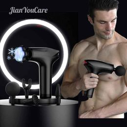 Full Body Massager JianYouCare Icy Cold Compress Massage Gun Elektrisch Hoogfrequent Draagbaar Deep Tissue Muscle Relax Voor Ontspanning 230619