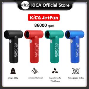 Full Body Massager Kica Jetfan Elektrische luchtblazer Mini Turbo ventilator Draagbare gecomprimeerde Duster Vacuümreiniger voor computer PC -auto -toetsenbordcamera 221208