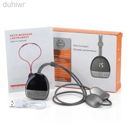 Masseur corporel complet Pendant Masseur de la colonne vertébrale cervicale EMS Massage d'impulsion Mini Appareil de soins du cou portable portable Massette de cou d'épaule compressé à chaud 240407