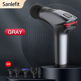 Masajeador de cuerpo completo Sanlefit Pistola de masaje Compresa en frío Fascia Pistola de percusión eléctrica para cuello Relajación muscular de tejido profundo 221109