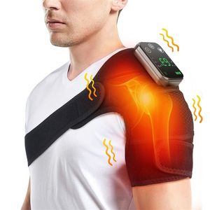 Masseur complet du corps Masseur d'épaule thermique 3 en 1 pour genou épaule coude physiothérapie chauffée soutien sans fil ceinture de soutien arthrite soulagement de la douleur 231218