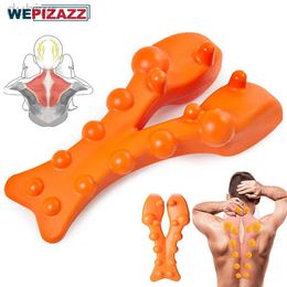 Volledige lichaamsmassager Trapezius Trigger Point Massager loshals en schouderpijn Hunchback Corrector Relieve Pijnspanning Hoofdpijn af 240407