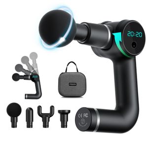 Full Body Massager Vernieuwd Opvouwbaar Deep Tissue Massage Gun - Langdurige draagbare percussiemassager voor nek en rug met 4800 mAh batterij 231128