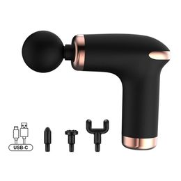 Masseur complet du corps USB Portable Mini pistolet de massage pistolet masseur pour le corps cou tissu profond Relaxation musculaire goutte soulagement de la douleur Body Massager 231128