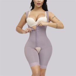 Shaper completo per il corpo Guaine riduttive colombiane Allenatore in vita Shapewear Body dimagrante e modellante Cinturino post liposuzione 220307