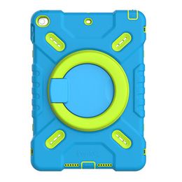 Étui complet pour tablette pour iPad 10,2 pouces enfants antichoc 360 Rotation Stand Cover