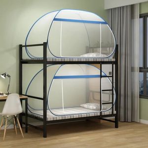 Volledige bodem Yurt Mosquito Net draagbare opvouwbare deksel Singledoor Student Dormitory Household Single Bed 240407