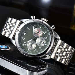 Montres-bracelets de marque complète pour hommes, Style Sport décontracté, luxe, bracelet métallique en acier, horloge à Quartz Br 05