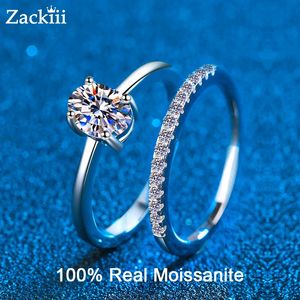 Volledige bruidsringset ovaal lab diamant solitaire verlovingsringen voor vrouwen 925 sterling zilveren sieraden 240417