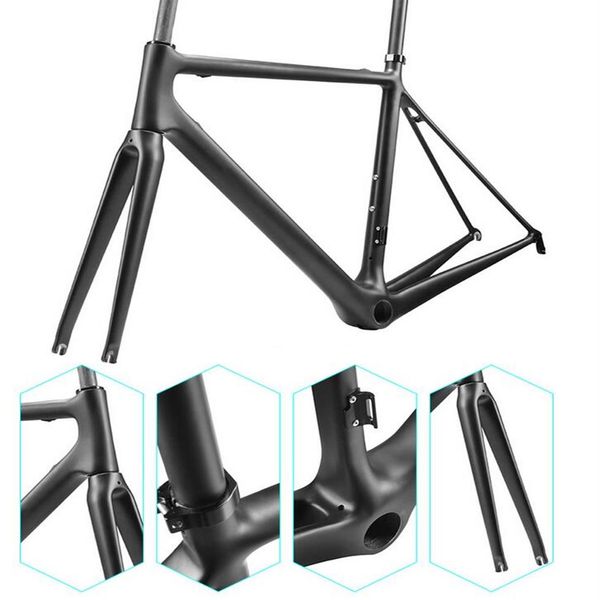 Cadre de vélo complet c freins à disque jante cyclisme cadre en carbone bb68 bb30 cadre de vélo personnalisé 1k ou ud fabriqué en chine 241y